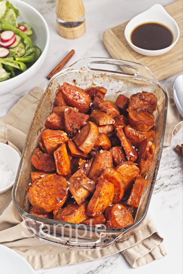 Brown Butter Candied Sweet Potatoes - Set 4