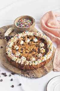 Caramel Chocolate Chip Cookie Cake - Set 1