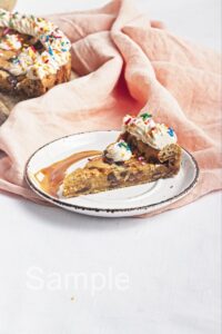 Caramel Chocolate Chip Cookie Cake - Set 1