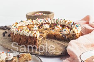 Caramel Chocolate Chip Cookie Cake - Set 1