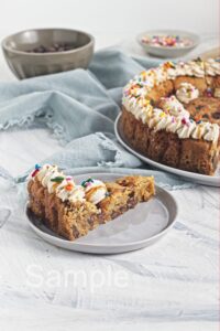 Caramel Chocolate Chip Cookie Cake - Set 2