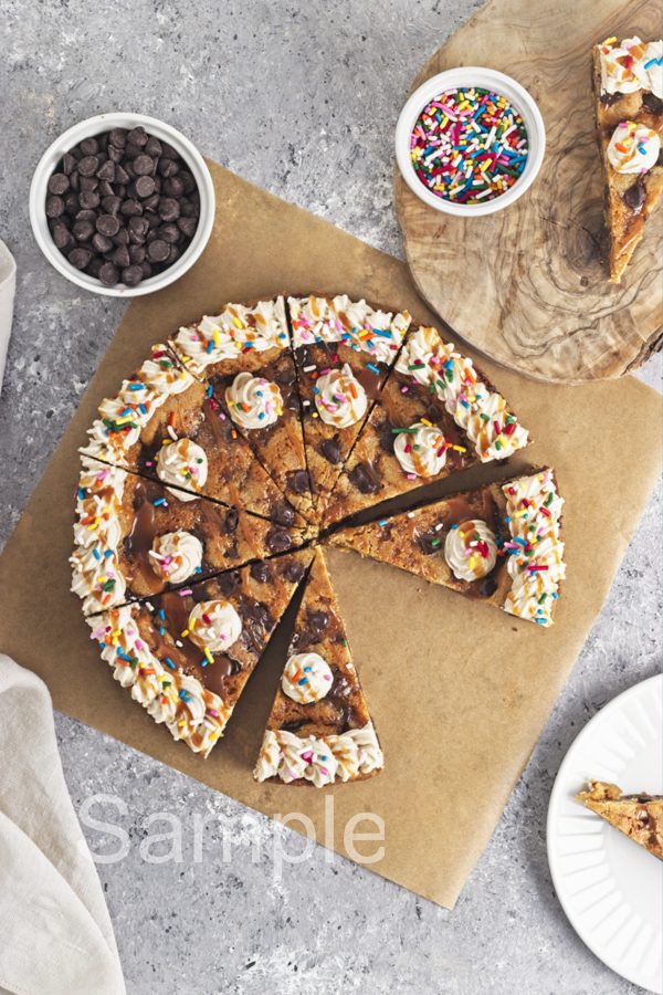 Caramel Chocolate Chip Cookie Cake - Set 3