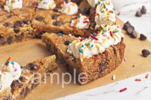Caramel Chocolate Chip Cookie Cake - Set 4