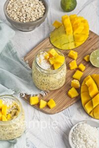 Mango Overnight Oats - Set 3
