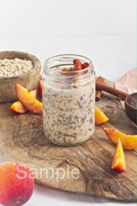 Peach Pie Overnight Oats - Set 1