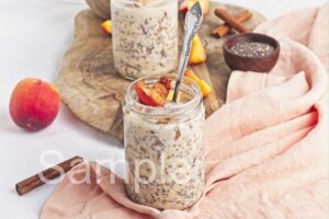 Peach Pie Overnight Oats - Set 1