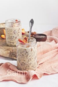 Peach Pie Overnight Oats - Set 1