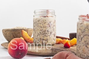 Peach Pie Overnight Oats - Set 1