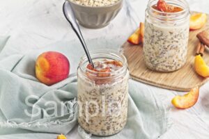 Peach Pie Overnight Oats - Set 2