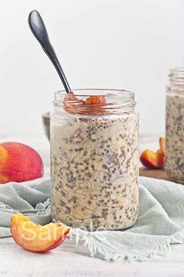 Peach Pie Overnight Oats - Set 2
