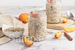 Peach Pie Overnight Oats - Set 4