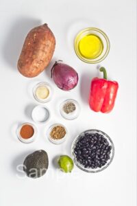 Sweet Potato Black Bean Hash - Set 2