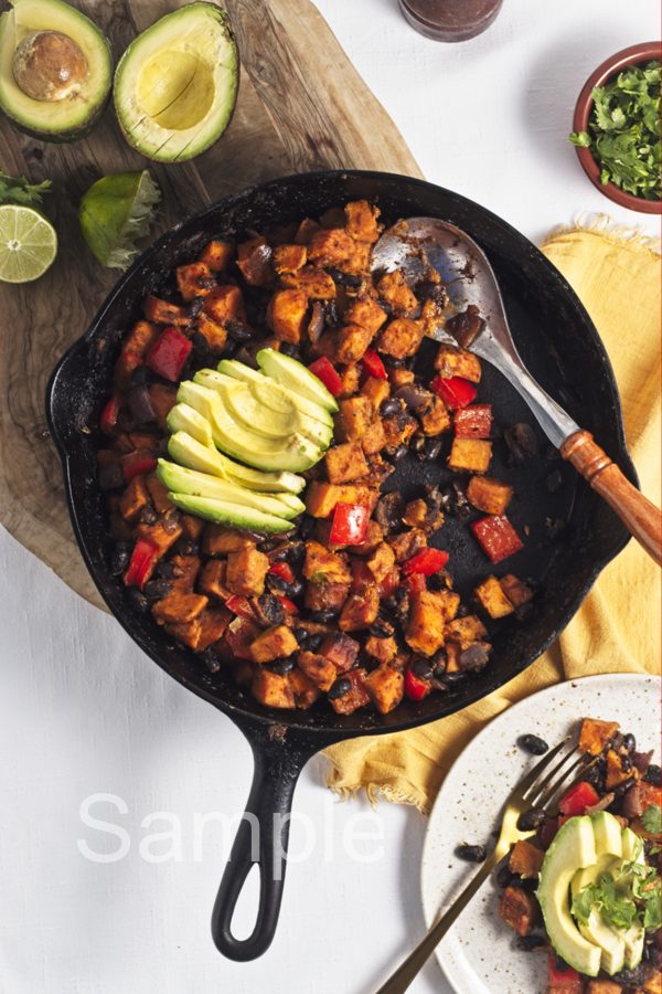 Sweet Potato Black Bean Hash - Set 1
