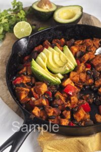 Sweet Potato Black Bean Hash - Set 1