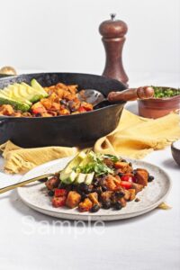 Sweet Potato Black Bean Hash - Set 1