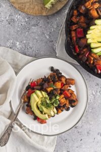 Sweet Potato Black Bean Hash - Set 2