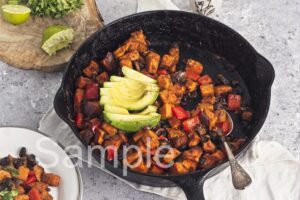 Sweet Potato Black Bean Hash - Set 2