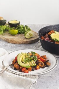 Sweet Potato Black Bean Hash - Set 2