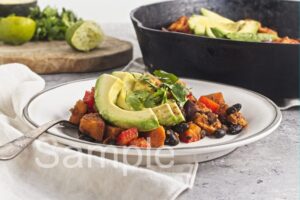 Sweet Potato Black Bean Hash - Set 2