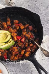 Sweet Potato Black Bean Hash - Set 2