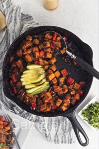 Sweet Potato Black Bean Hash - Set 4