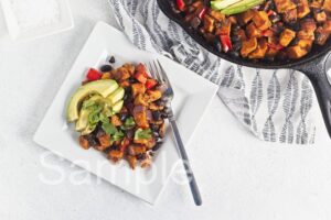 Sweet Potato Black Bean Hash - Set 4