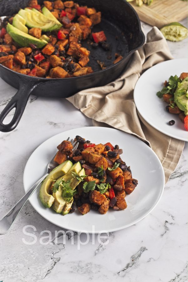 Sweet Potato Black Bean Hash - Set 5
