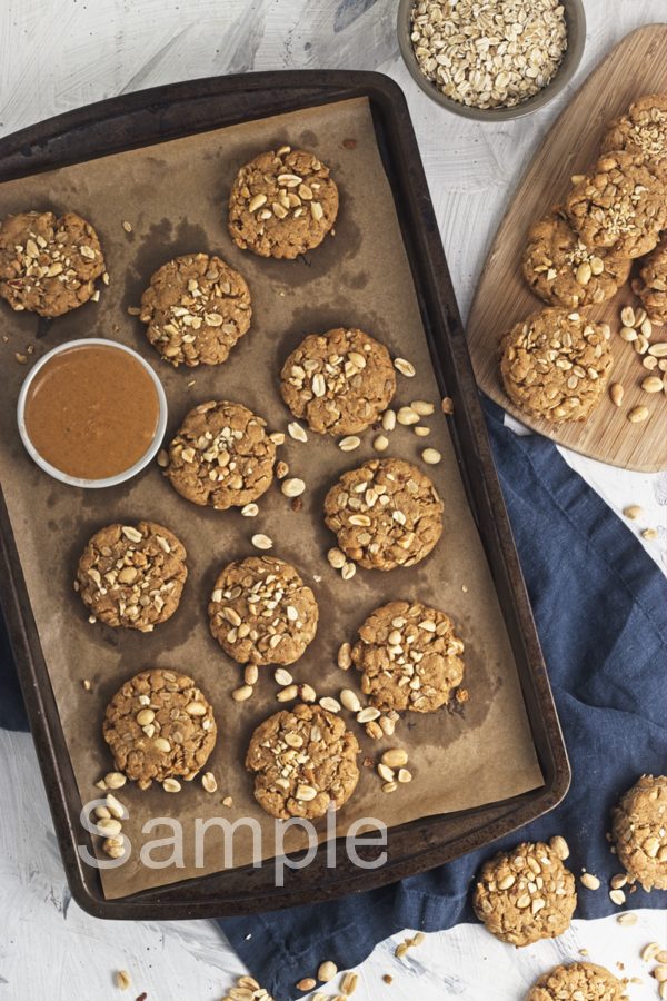 Vegan Peanut Butter Oat Cookies - Set 1