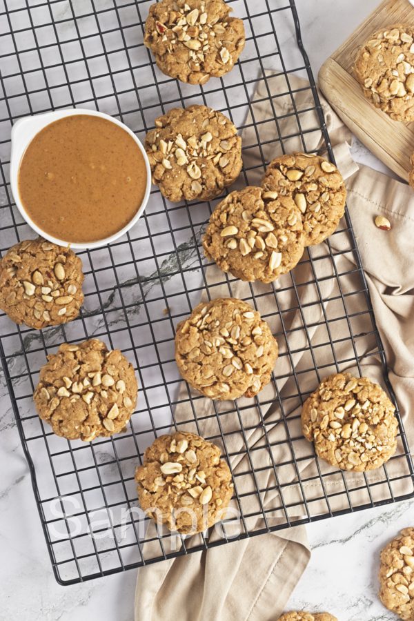 Vegan Peanut Butter Oat Cookies - Set 3