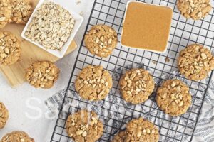 Vegan Peanut Butter Oat Cookies - Set 4