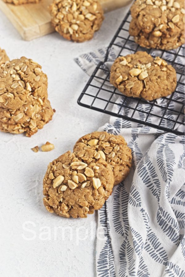 Vegan Peanut Butter Oat Cookies - Set 4