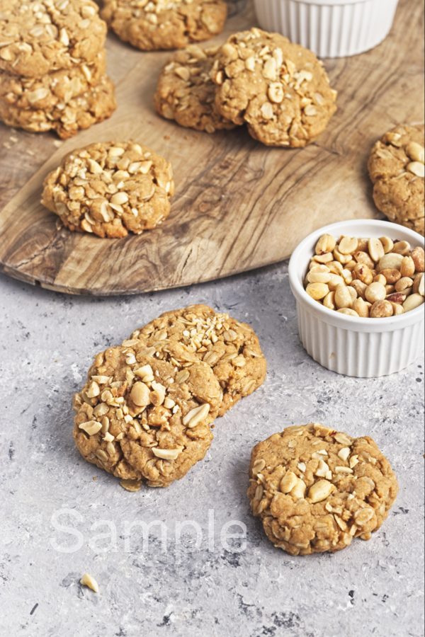 Vegan Peanut Butter Oat Cookies - Set 5