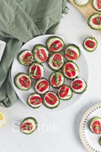 Cucumber Cream Cheese Bites - Set 1