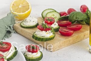 Cucumber Cream Cheese Bites - Set 1