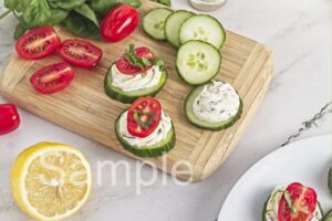Cucumber Cream Cheese Bites - Set 2