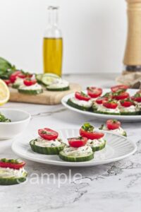 Cucumber Cream Cheese Bites - Set 2
