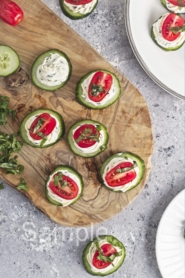 Cucumber Cream Cheese Bites - Set 3