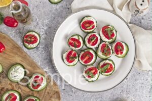 Cucumber Cream Cheese Bites - Set 3