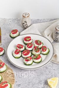 Cucumber Cream Cheese Bites - Set 3