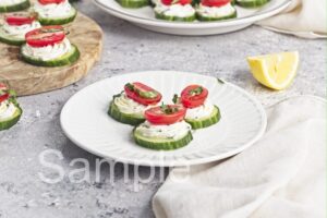 Cucumber Cream Cheese Bites - Set 3