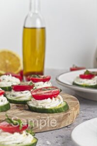 Cucumber Cream Cheese Bites - Set 3