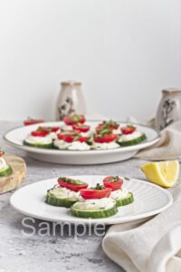 Cucumber Cream Cheese Bites - Set 3