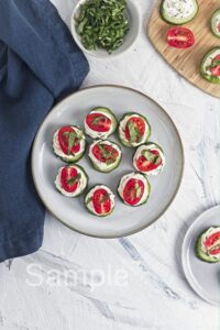 Cucumber Cream Cheese Bites - Set 4