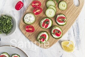 Cucumber Cream Cheese Bites - Set 4