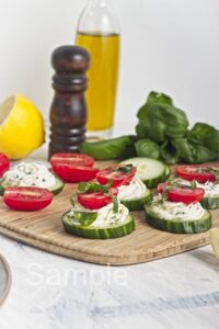 Cucumber Cream Cheese Bites - Set 4
