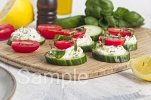 Cucumber Cream Cheese Bites - Set 4