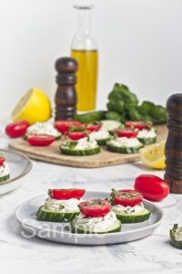 Cucumber Cream Cheese Bites - Set 4