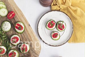 Cucumber Cream Cheese Bites - Set 5