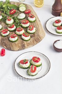 Cucumber Cream Cheese Bites - Set 5