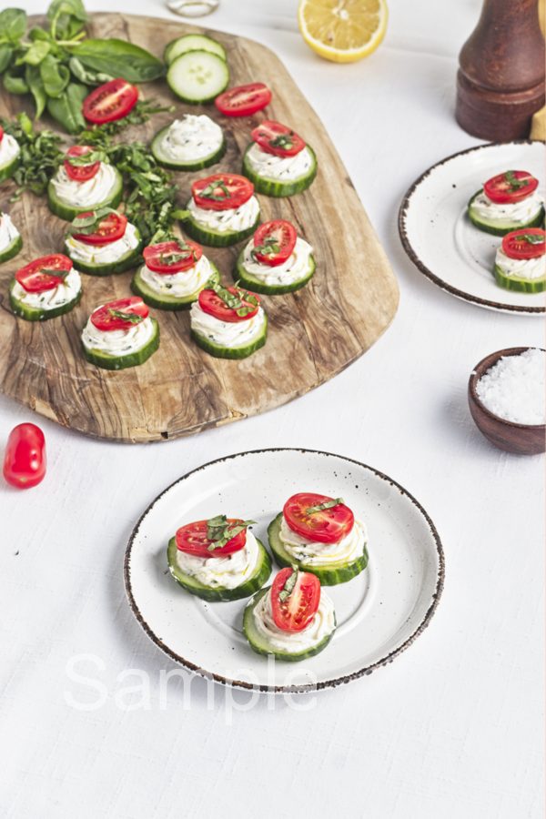 Cucumber Cream Cheese Bites - Set 5